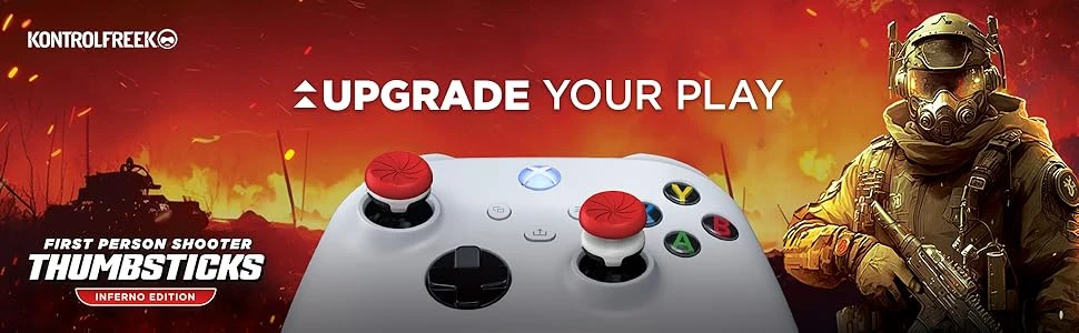Kontrol Freek SteelSeries Kontrolfreek FPS Inferno Gaming Controllers Kit for Xbox X|S/One | 6150-XBX | Raudona aprašymas - Prekės nuotrauka
