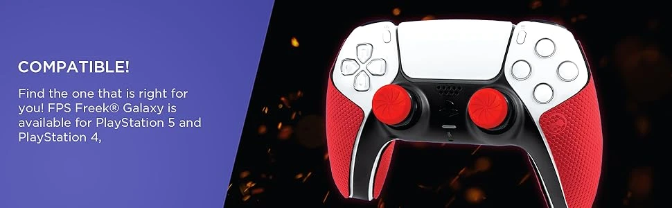 Kontrol Freek SteelSeries Kontrolfreek FPS Inferno Gaming Controllers Kit for PS4/PS5 | 6150-PS5 | Raudona aprašymas - Prekės nuotrauka