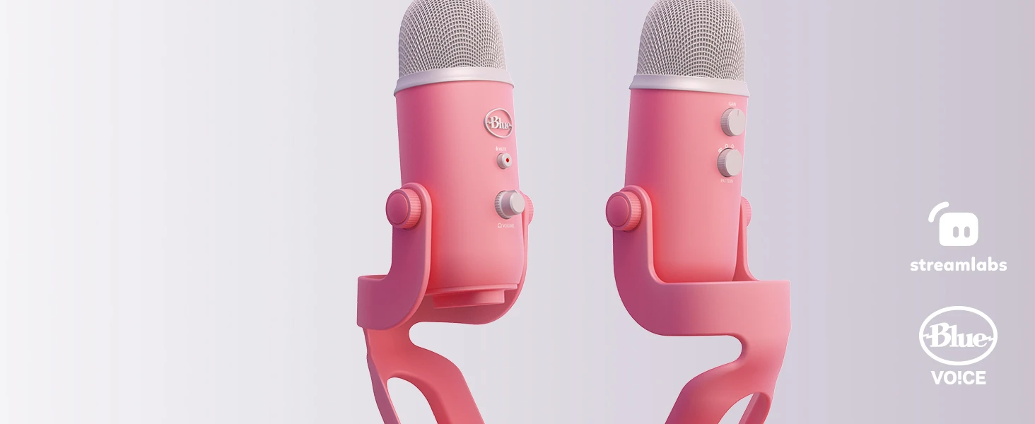 Logitech G Mėlyna Yeti (rožinis) kondensatorinis mikrofonas aprašymas - Prekės nuotrauka