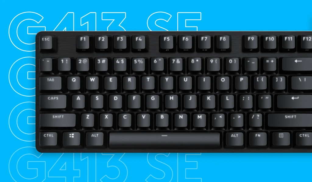 Mechaninė žaidimų klaviatūra Logitech G413 SE, Juoda aprašymas - Prekės nuotrauka Mechaninė žaidimų klaviatūra Logitech G413 SE, Juoda aprašymas - Prekės nuotrauka