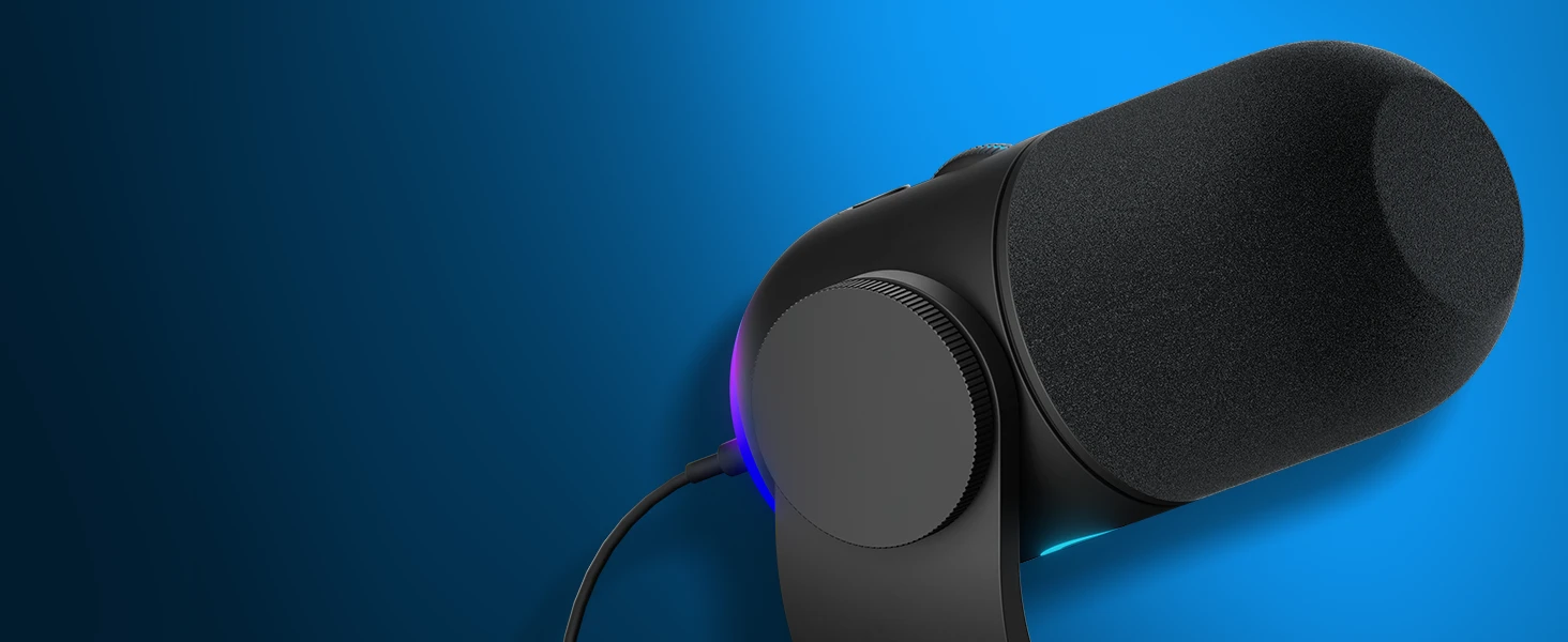 Logitech G Yeti GX Dynamic kardioidinis laidinis mikrofonas (juodas) su RGB | USB aprašymas - Prekės nuotrauka Logitech G Yeti GX Dynamic kardioidinis laidinis mikrofonas (juodas) su RGB | USB aprašymas - Prekės nuotrauka