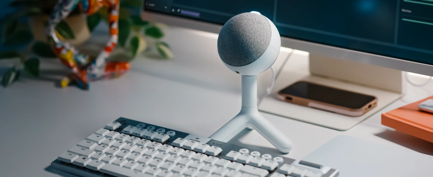 LOGITECH G Yeti Orb RGB žaidimų mikrofonas - LIGHTSYNC - OFF Baltas - USB aprašymas - Prekės nuotrauka