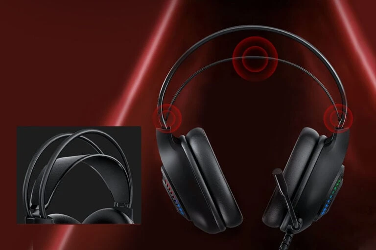 MARVO H8325 Akari 40 RGB Laidinės žaidimų ausinės | USB | 3.5 mm | Juoda aprašymas - Prekės nuotrauka MARVO H8325 Akari 40 RGB Laidinės žaidimų ausinės | USB | 3.5 mm | Juoda aprašymas - Prekės nuotrauka