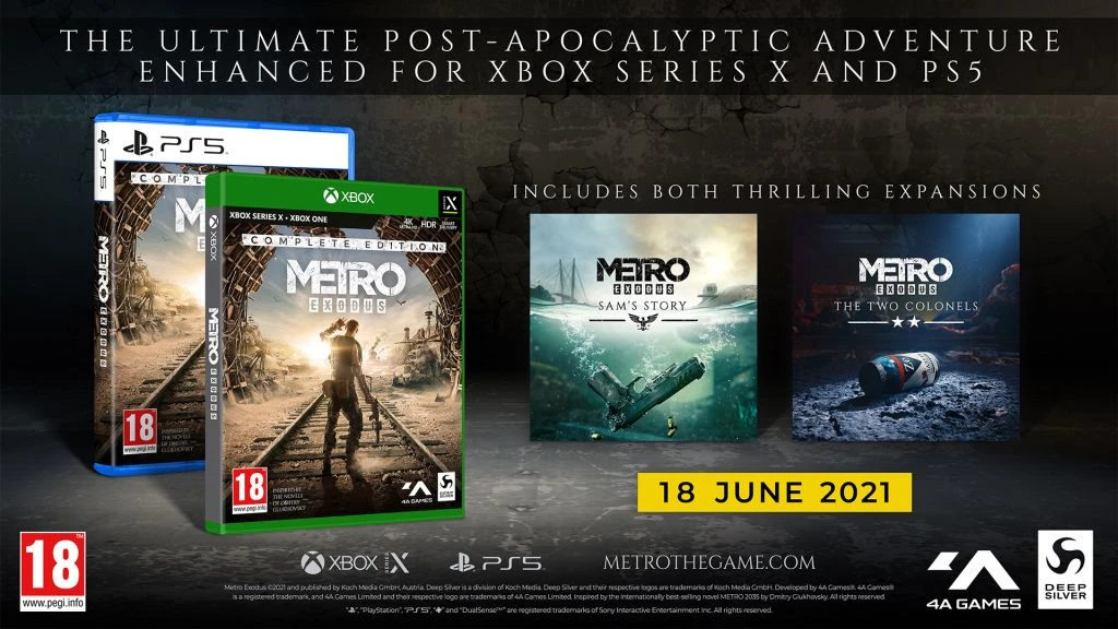 Deep Silver Deep Sidabrinis Metro Exodus Complete Edition PS5 aprašymas - Prekės nuotrauka