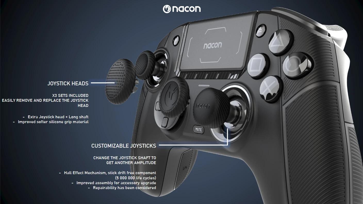 Nacon Revolution 5 Pro valdiklis (juodas) aprašymas - Prekės nuotrauka Nacon Revolution 5 Pro valdiklis (juodas) aprašymas - Prekės nuotrauka