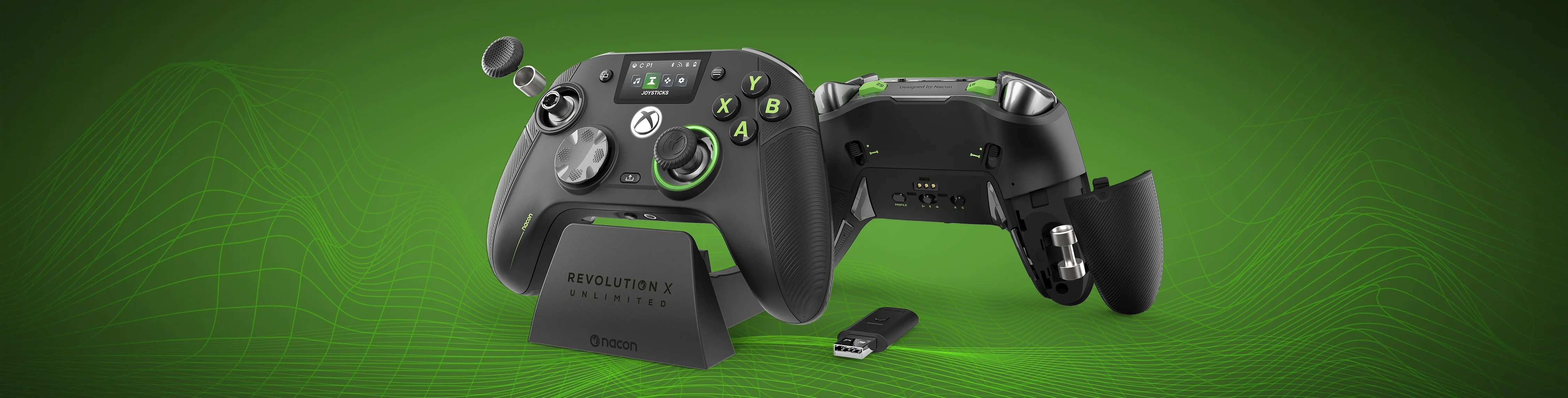 Nacon Revolution X UNLIMITED XBOX / PC belaidis valdiklis su įkrovimo stotele aprašymas - Prekės nuotrauka