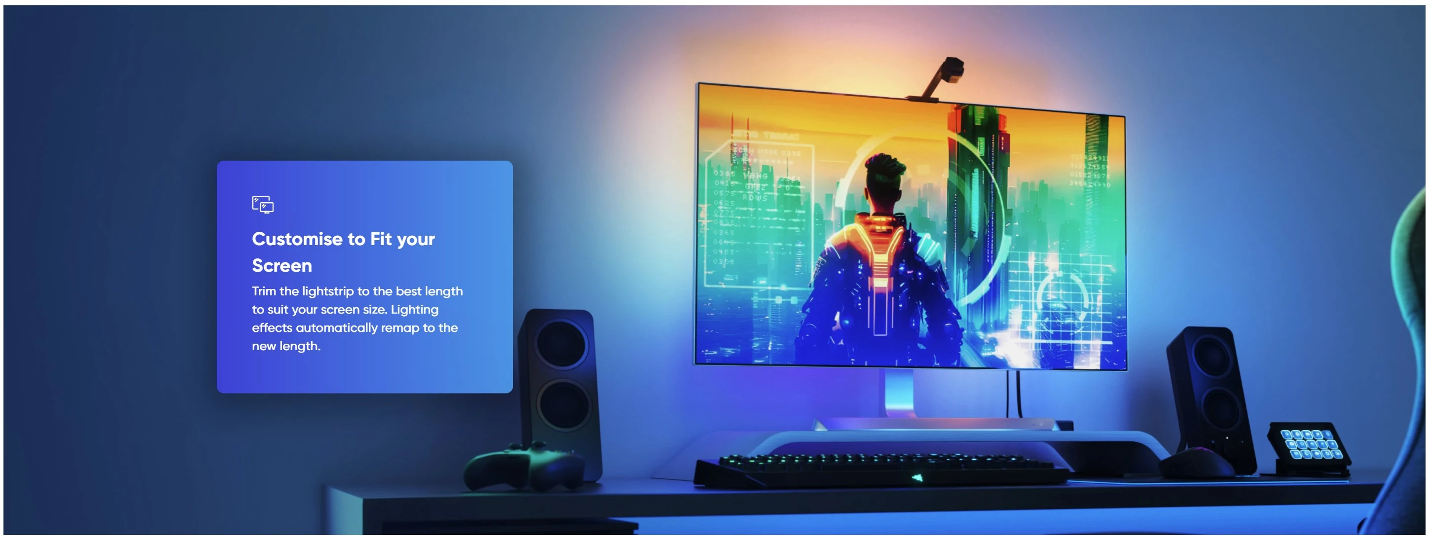 Nanoleaf 4D Screen Mirror + Lightstrip Kit (TVs & Monitors Up to 85″) aprašymas - Prekės nuotrauka