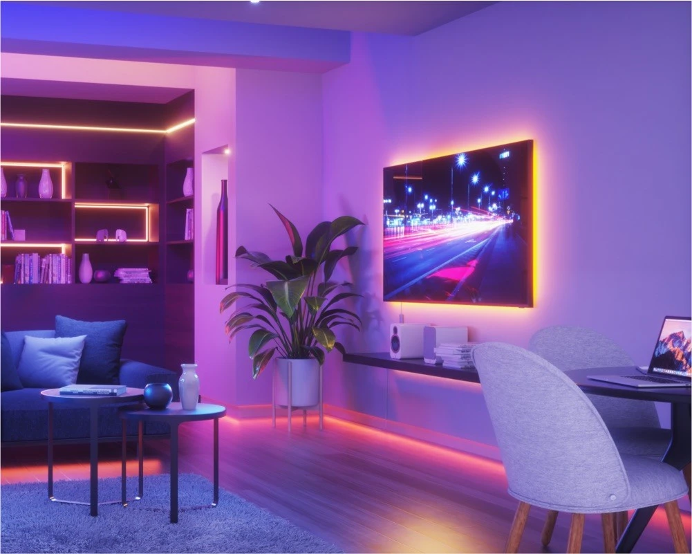 Nanoleaf|Essentials Light Strips, 1 metras|30 W|Daugiaspalvis|2700–6500 K aprašymas - Prekės nuotrauka Nanoleaf|Essentials Light Strips, 1 metras|30 W|Daugiaspalvis|2700–6500 K aprašymas - Prekės nuotrauka