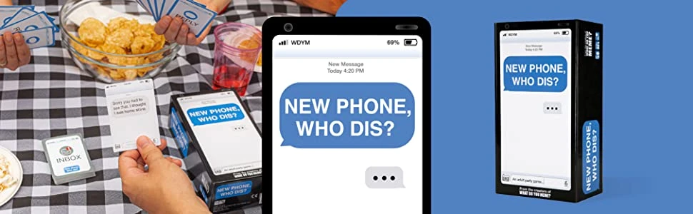 Spilbræt New Phone Who Dis? pagal What Do You Meme? aprašymas - Prekės nuotrauka Spilbræt New Phone Who Dis? pagal What Do You Meme? aprašymas - Prekės nuotrauka