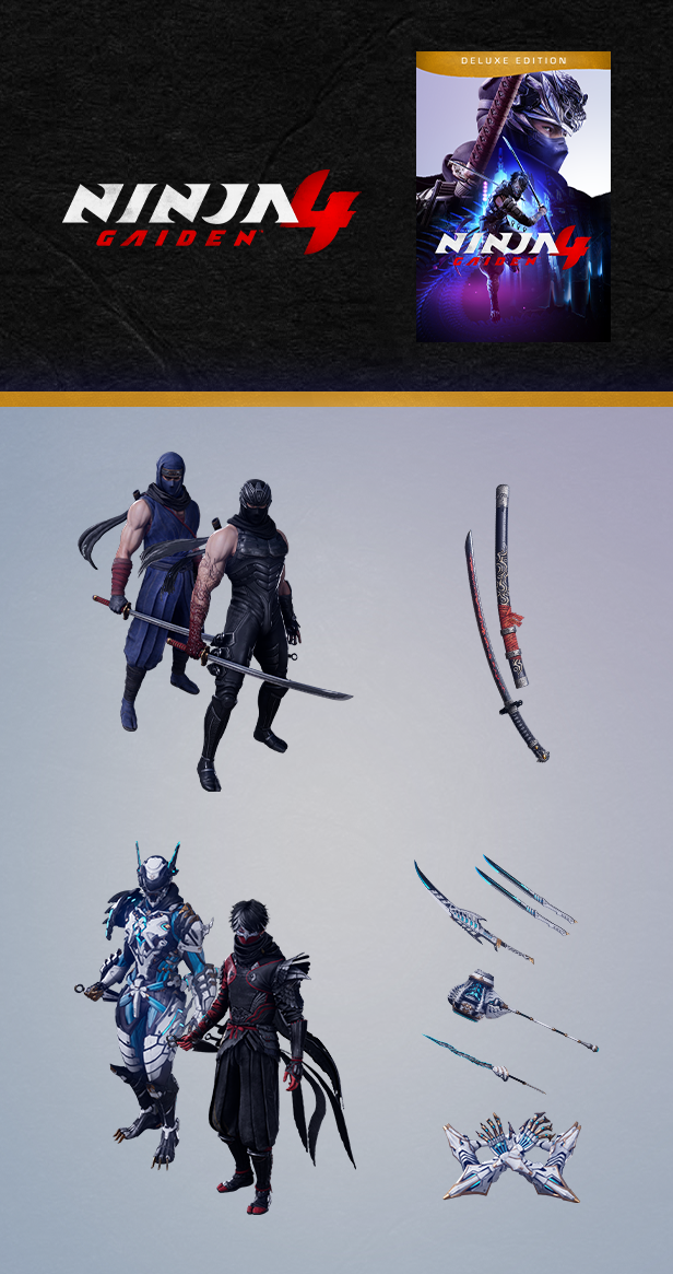 Xbox Game Studios Platinum Games Ninja Gaiden 4 Deluxe Edition PS5 aprašymas - Prekės nuotrauka