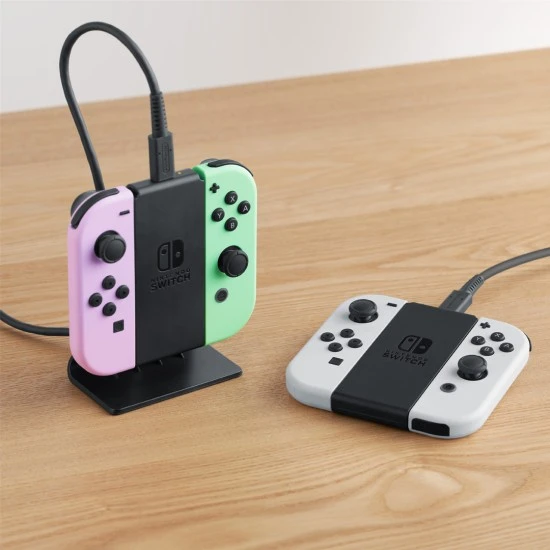 Nintendo Joy-Con dvipusis pakrovimo stovas aprašymas - Prekės nuotrauka