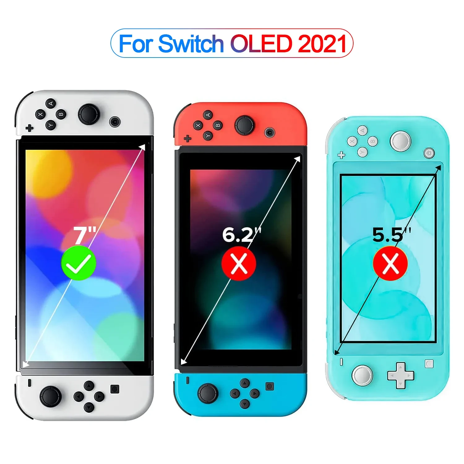 Nintendo Switch OLED grūdinto stiklo ekrano apsauga 4vnt aprašymas - Prekės nuotrauka