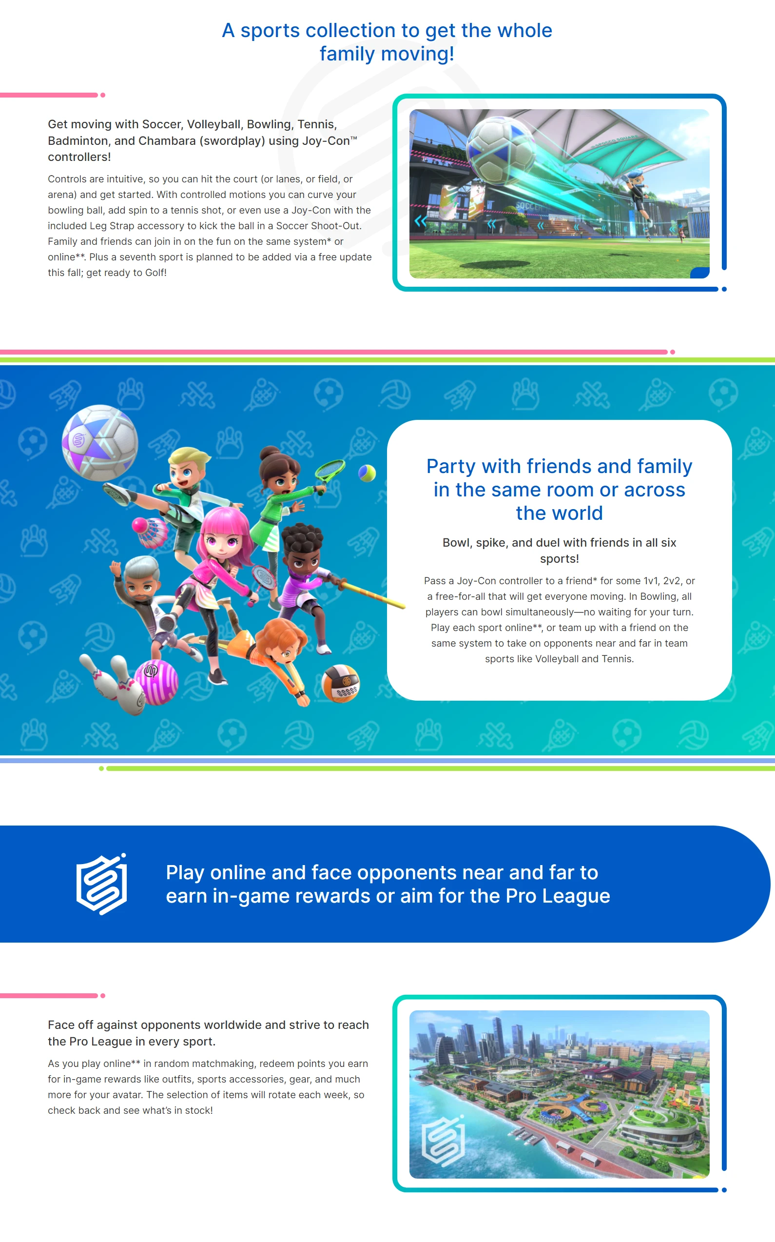 „Nintendo Switch Sports“. aprašymas - Prekės nuotrauka