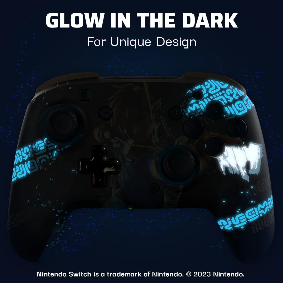 PDP Rematch Enhanced Belaidis valdiklis skirtas Nintendo Switch - Link Hero (Švytintis tamsoje) aprašymas - Prekės nuotrauka