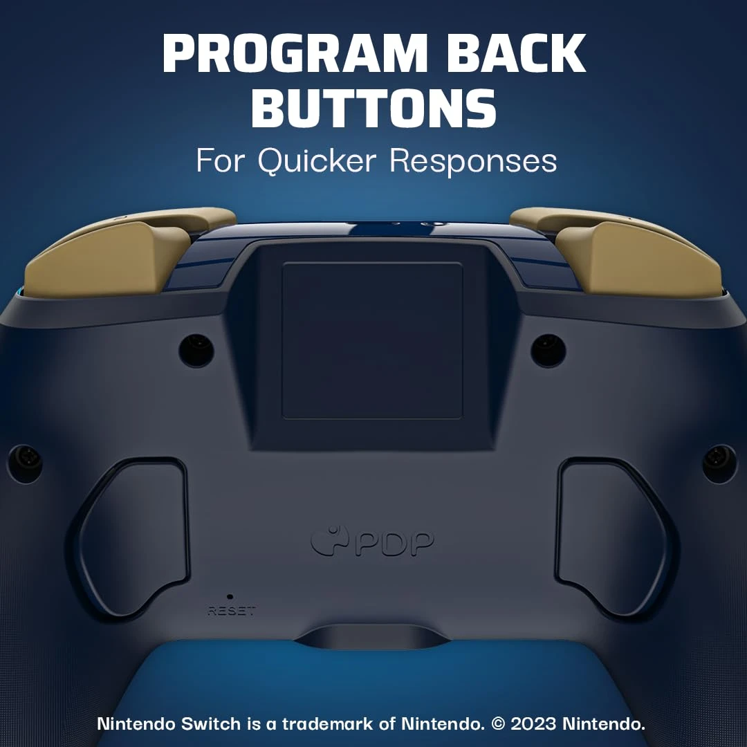 PDP Rematch Enhanced Belaidis valdiklis skirtas Nintendo Switch - Link Hero (Švytintis tamsoje) aprašymas - Prekės nuotrauka
