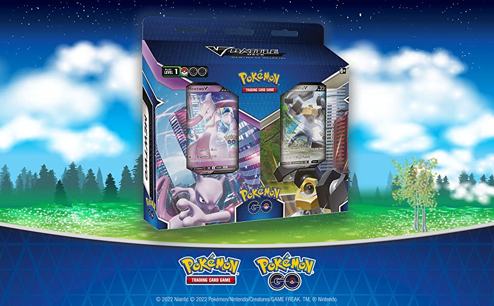„Pokemon Pokemon TCG“ – „Pokemon GO Mewtwo“ ir „Melmetal V“ kovos kaladžių rinkinys aprašymas - Prekės nuotrauka „Pokemon Pokemon TCG“ – „Pokemon GO Mewtwo“ ir „Melmetal V“ kovos kaladžių rinkinys aprašymas - Prekės nuotrauka