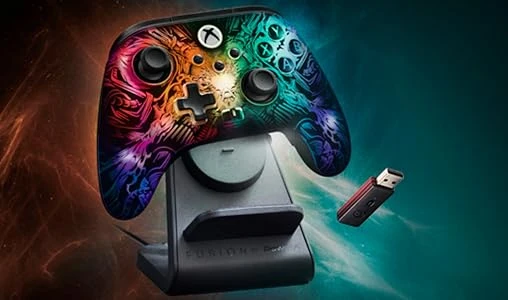 Power A PowerA FUSION Pro belaidis valdiklis su “Lumectra“ skirtas „XBOX Series X S“ aprašymas - Prekės nuotrauka Power A PowerA FUSION Pro belaidis valdiklis su “Lumectra“ skirtas „XBOX Series X S“ aprašymas - Prekės nuotrauka