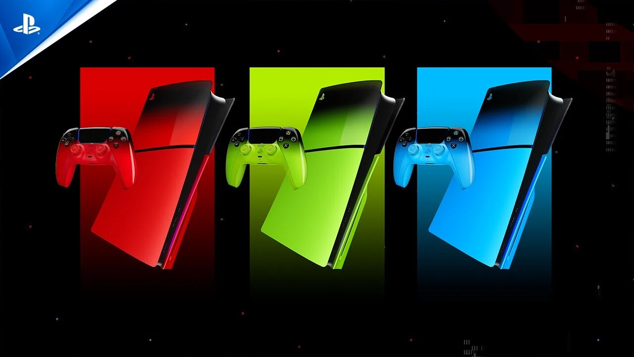 Playstation Sony PS5 Slim konsolės korpusas (Techno Raudona) aprašymas - Prekės nuotrauka