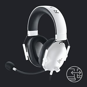 Ausinės Razer BlackShark V2 X balta aprašymas - Prekės nuotrauka