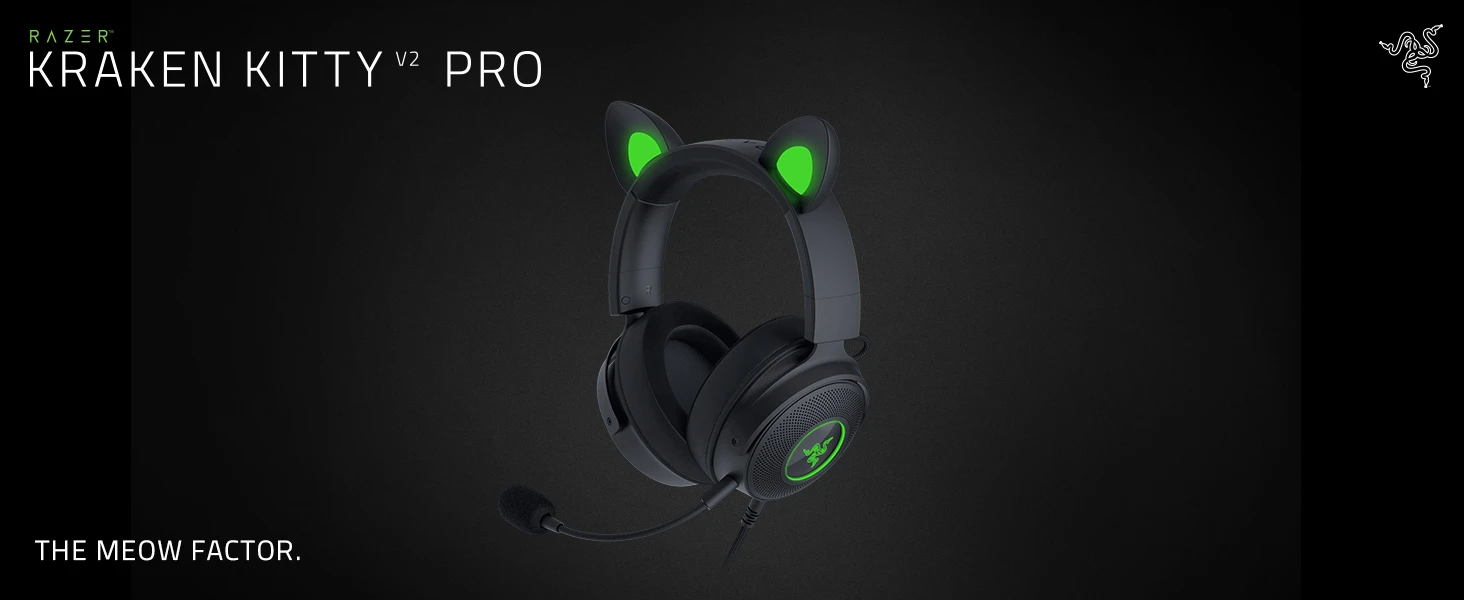 Razer | su laidu | Over-Ear | Ausinės Žaidimams | Kraken V2 Pro, Kitty Edition aprašymas - Prekės nuotrauka Razer | su laidu | Over-Ear | Ausinės Žaidimams | Kraken V2 Pro, Kitty Edition aprašymas - Prekės nuotrauka