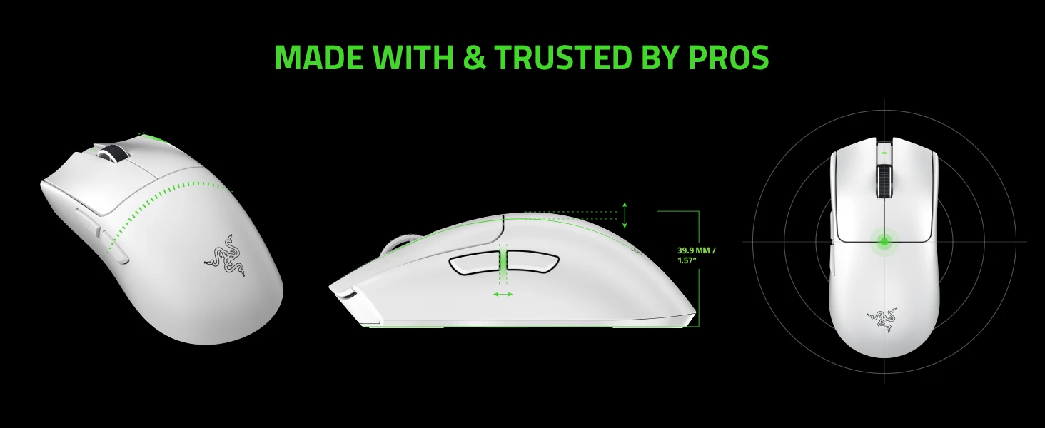 Pelė Razer Viper V3 Pro, balta aprašymas - Prekės nuotrauka