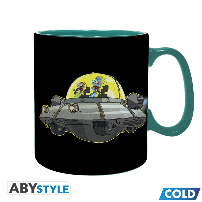 ABYstyle RICK AND MORTY Spaceship puodelis | Reaguojantis į karštį aprašymas - Prekės nuotrauka