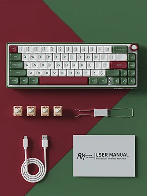 Royal Kludge R65 RGB Žalias sand laidinė mechaninė klaviatūra | 60%, Chartreuse switches, US aprašymas - Prekės nuotrauka Royal Kludge R65 RGB Žalias sand laidinė mechaninė klaviatūra | 60%, Chartreuse switches, US aprašymas - Prekės nuotrauka
