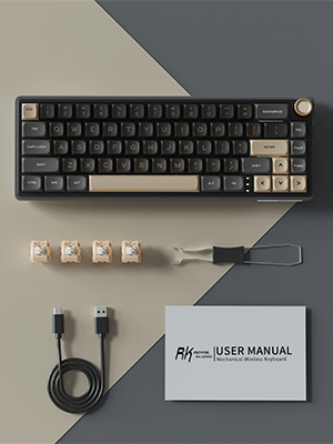 Royal Kludge R65 RGB Phantom laidinė mechaninė klaviatūra | 60%, Brown switches, US aprašymas - Prekės nuotrauka Royal Kludge R65 RGB Phantom laidinė mechaninė klaviatūra | 60%, Brown switches, US aprašymas - Prekės nuotrauka