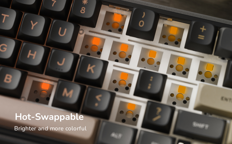 Royal Kludge R65 RGB Phantom laidinė mechaninė klaviatūra | 60%, Brown switches, US aprašymas - Prekės nuotrauka Royal Kludge R65 RGB Phantom laidinė mechaninė klaviatūra | 60%, Brown switches, US aprašymas - Prekės nuotrauka