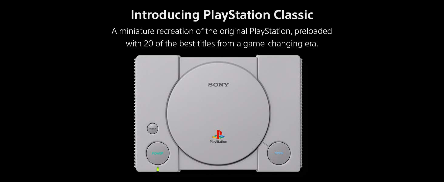 SONY Playstation Classic konsolė su 20 žaidimų | HDMI aprašymas - Prekės nuotrauka