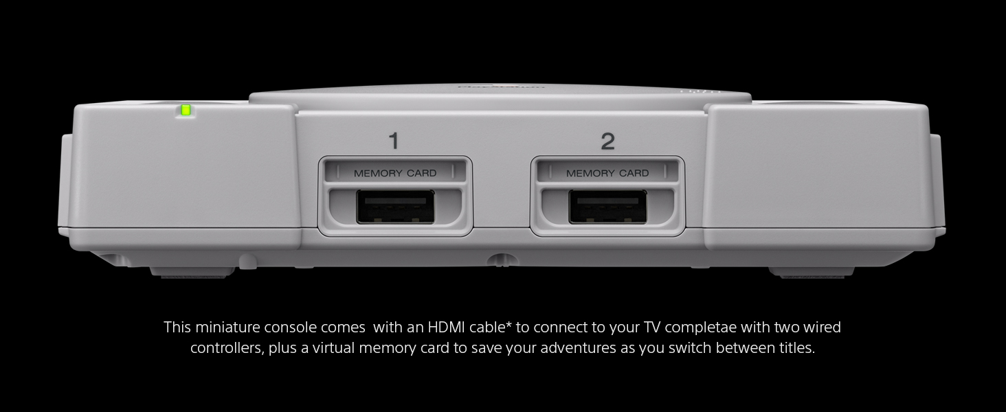SONY Playstation Classic konsolė su 20 žaidimų | HDMI aprašymas - Prekės nuotrauka