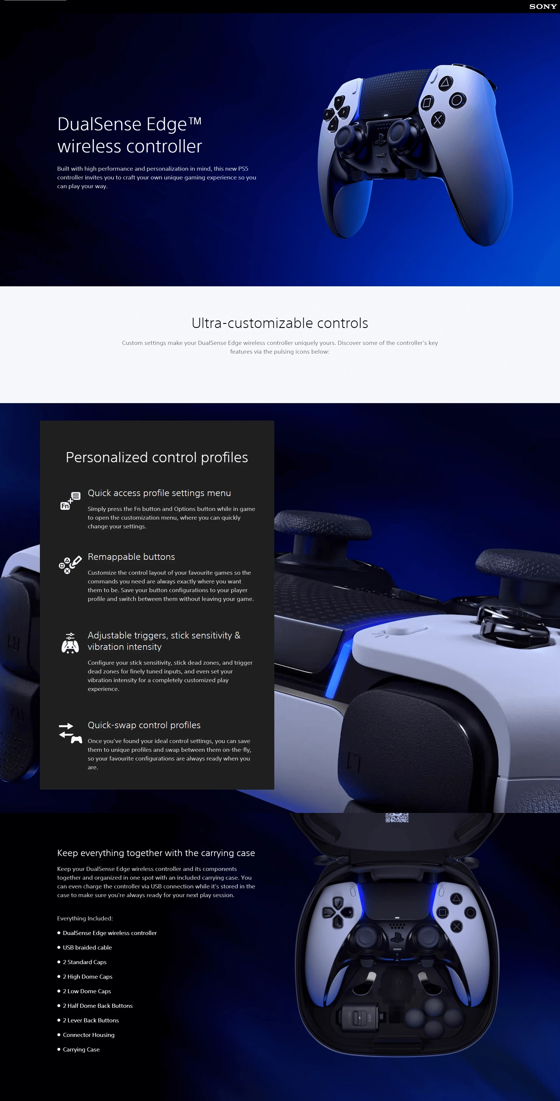 Sony PlayStation DualSense EDGE belaidis valdiklis (PS5) aprašymas - Prekės nuotrauka