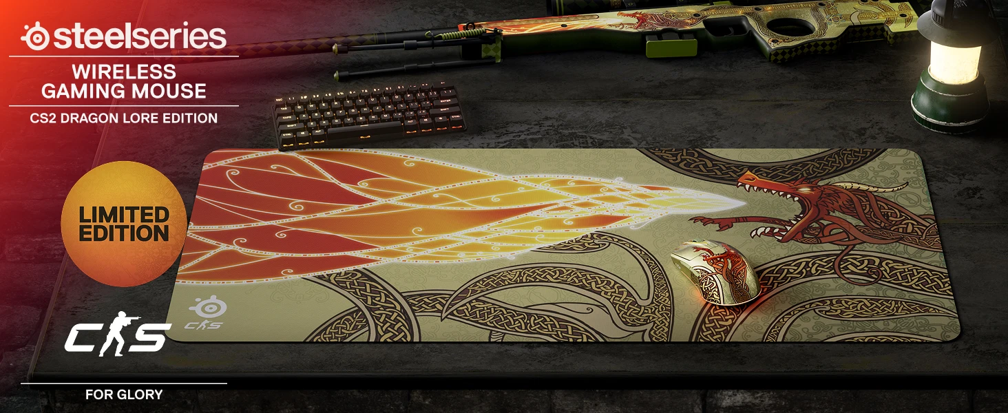 SteelSeries CS2 Dragon Lore Edition belaidė žaidimų pelė | 18000 DPI aprašymas - Prekės nuotrauka SteelSeries CS2 Dragon Lore Edition belaidė žaidimų pelė | 18000 DPI aprašymas - Prekės nuotrauka