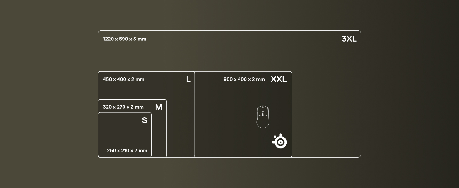 SteelSeries QCK XXL CS2 Dragon Lore pelės kilimėlis | 900x400x2mm aprašymas - Prekės nuotrauka