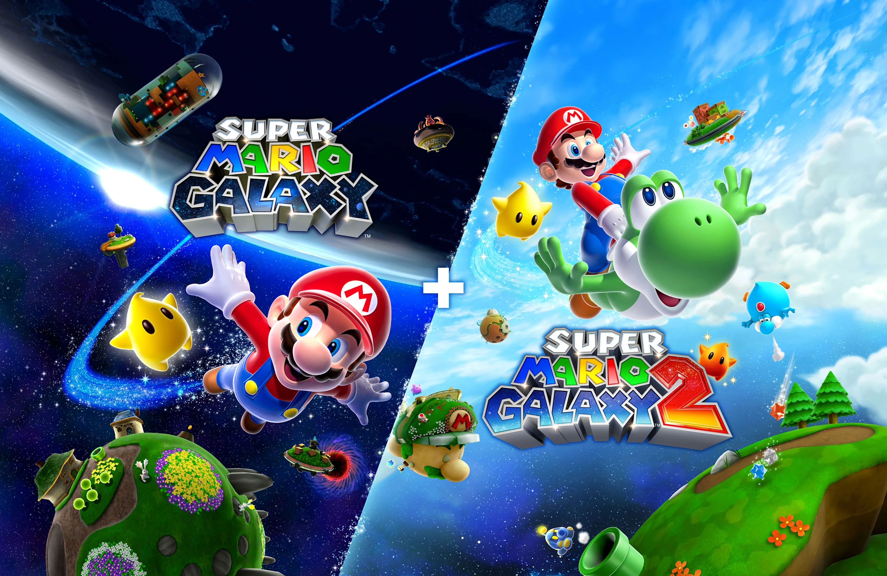Nintendo Super Mario Galaxy + Super Mario Galaxy 2 aprašymas - Prekės nuotrauka