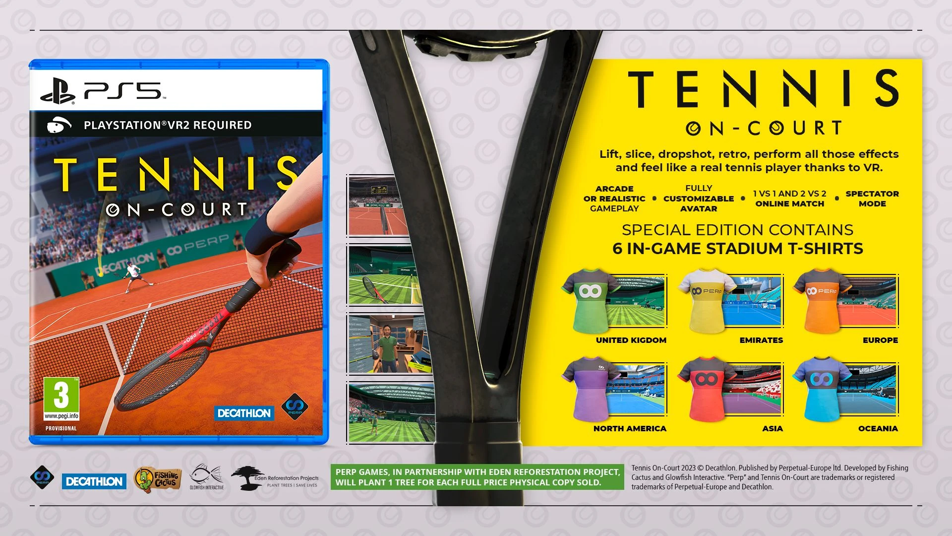 Perp Games Tennis on Court (PSVR2) PS5 aprašymas - Prekės nuotrauka