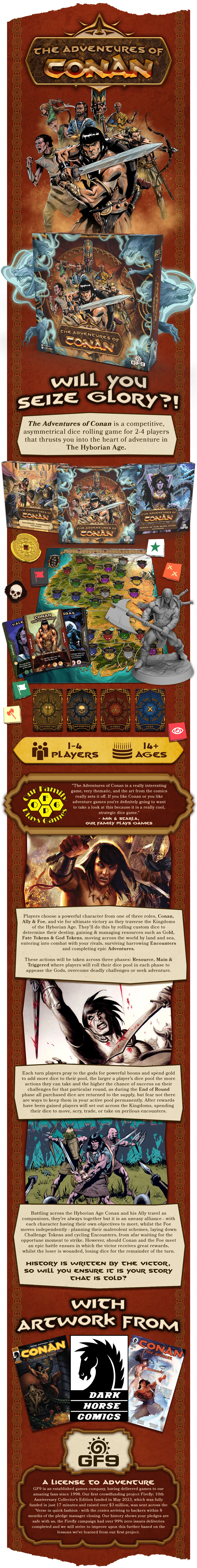 Gale Force Nine The Adventures of Conan aprašymas - Prekės nuotrauka