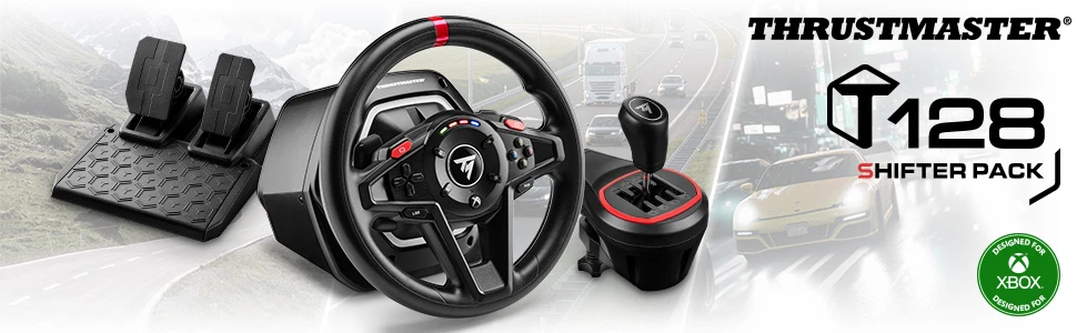 Thrustmaster T128 Shifter Pack vairas su pedalais ir pavarų svirtimi | Xbox,PC aprašymas - Prekės nuotrauka