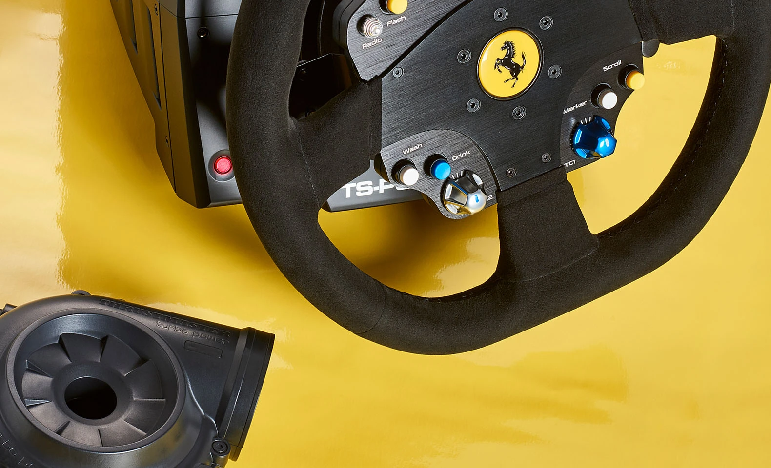 Thrustmaster | Vairas TS-PC Racer Ferrari 488 Challenge Edition | Žaidimo lenktyninis ratas aprašymas - Prekės nuotrauka