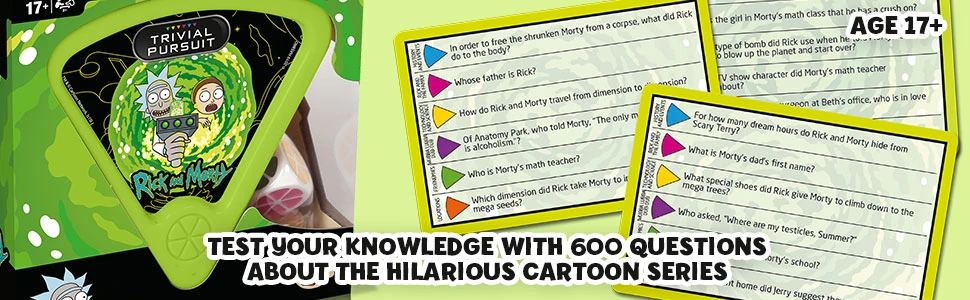 Winning Moves Trivial Pursuit - Rick And Morty aprašymas - Prekės nuotrauka