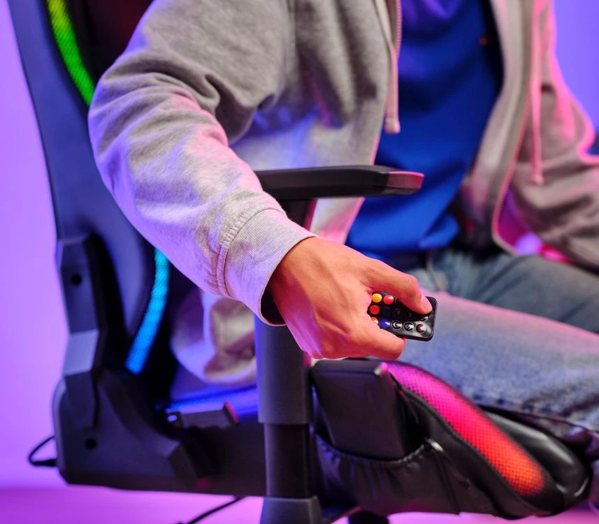 TRUST GXT 719 RUYA RGB juoda ergonominė kėdė aprašymas - Prekės nuotrauka