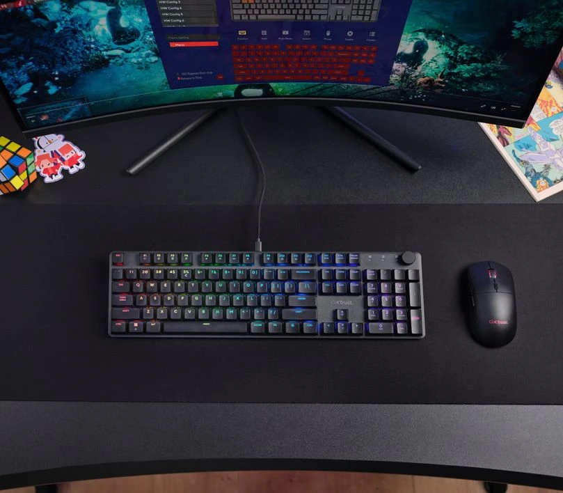 TRUST GXT 866 TORIX RGB mechaninė klaviatūra aprašymas - Prekės nuotrauka TRUST GXT 866 TORIX RGB mechaninė klaviatūra aprašymas - Prekės nuotrauka