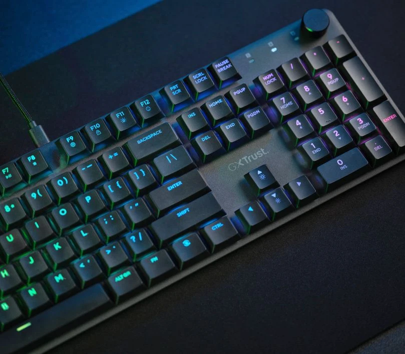 TRUST GXT 866 TORIX RGB mechaninė klaviatūra aprašymas - Prekės nuotrauka TRUST GXT 866 TORIX RGB mechaninė klaviatūra aprašymas - Prekės nuotrauka