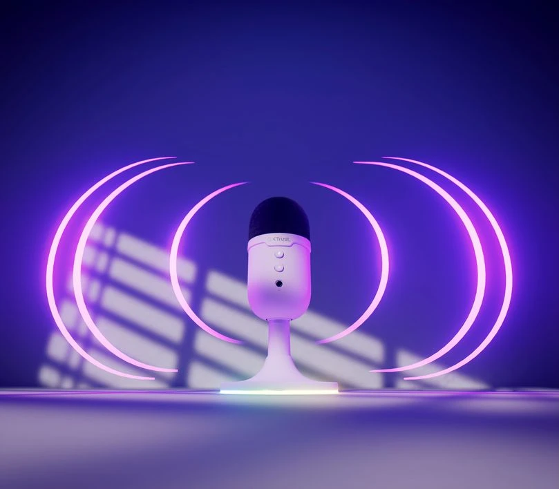 TRUST GXT234 YUNIX laidinis mikrofonas | USB | Violetinis aprašymas - Prekės nuotrauka