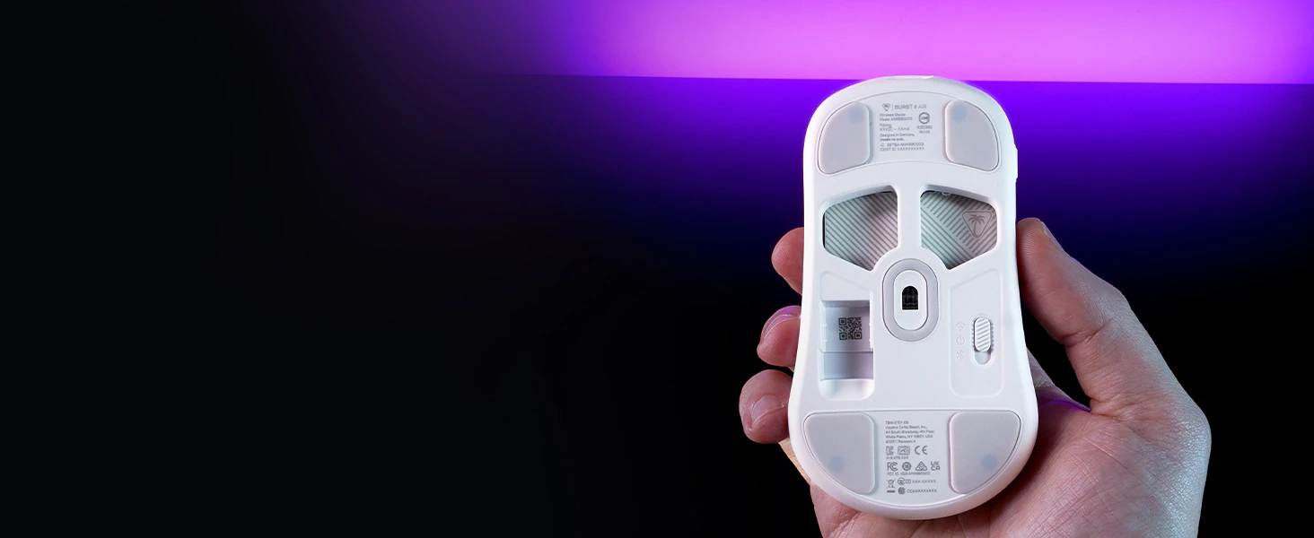 „Turtle Beach Burst II Air“ belaidė žaidimų pelė aprašymas - Prekės nuotrauka „Turtle Beach Burst II Air“ belaidė žaidimų pelė aprašymas - Prekės nuotrauka