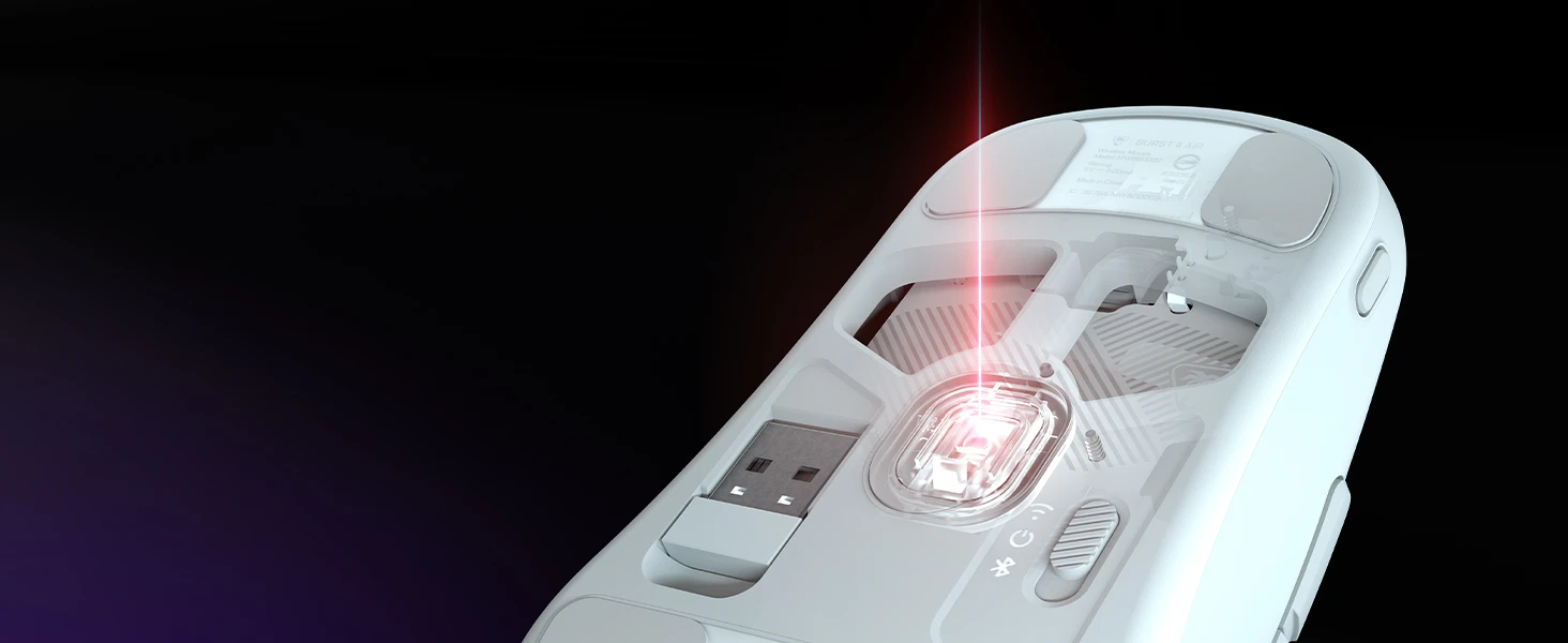 „Turtle Beach Burst II Air“ belaidė žaidimų pelė aprašymas - Prekės nuotrauka „Turtle Beach Burst II Air“ belaidė žaidimų pelė aprašymas - Prekės nuotrauka