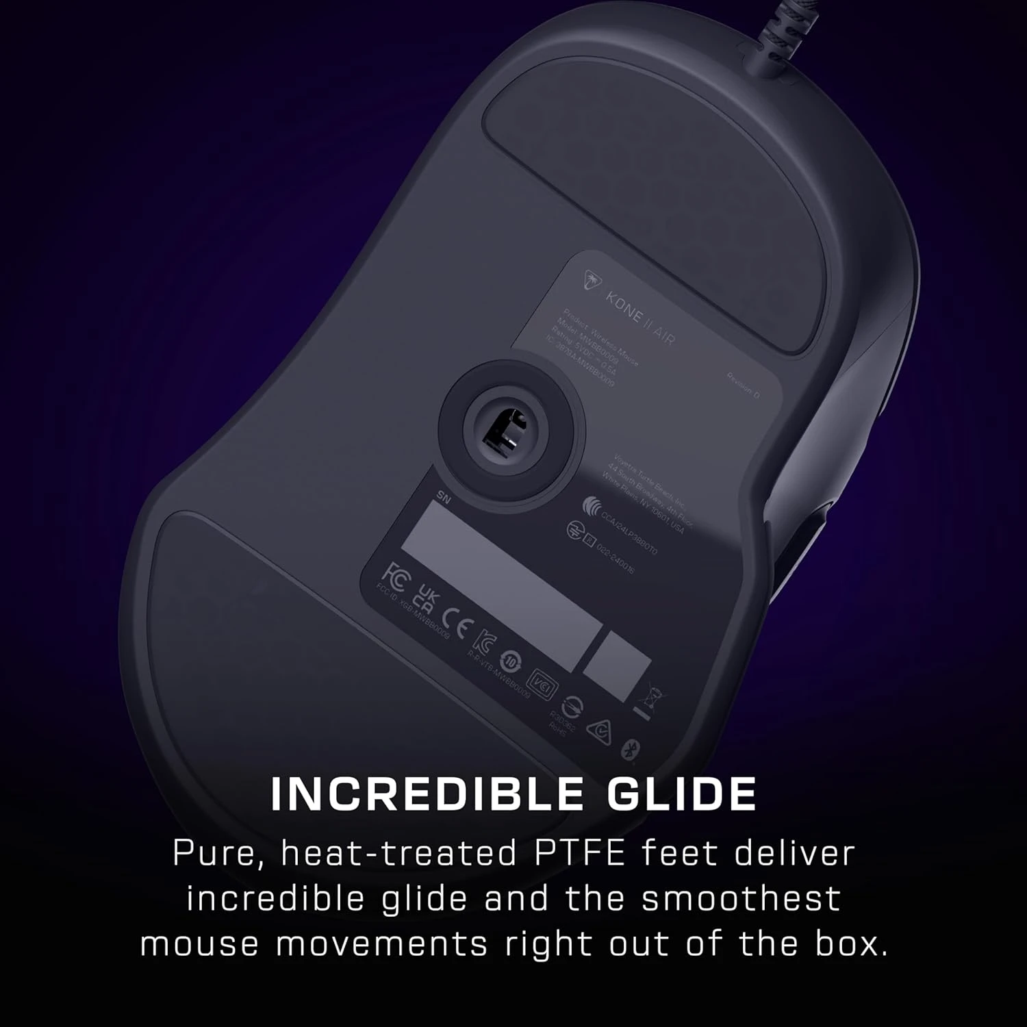 Turtle Beach Kone II Laidinė ergonominė RGB žaidimų pelė | Juoda aprašymas - Prekės nuotrauka