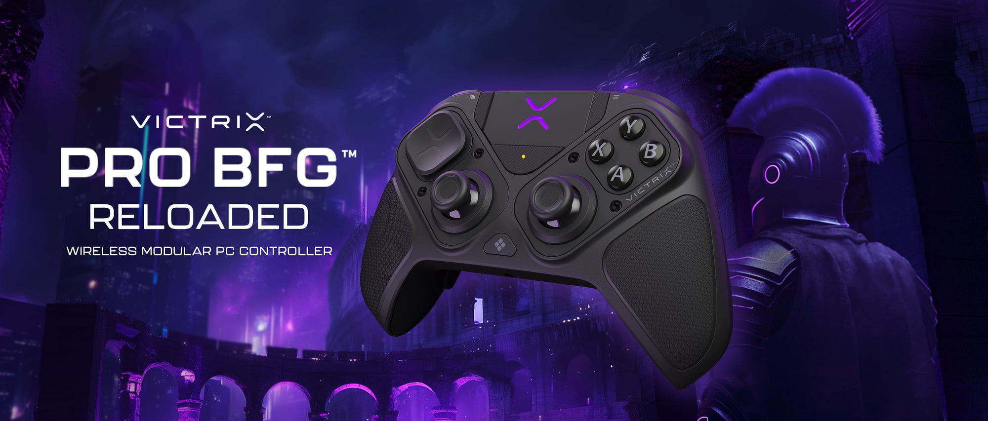 „Turtle Beach Victrix Pro BFG Reloaded“ valdiklis kompiuteriui aprašymas - Prekės nuotrauka „Turtle Beach Victrix Pro BFG Reloaded“ valdiklis kompiuteriui aprašymas - Prekės nuotrauka