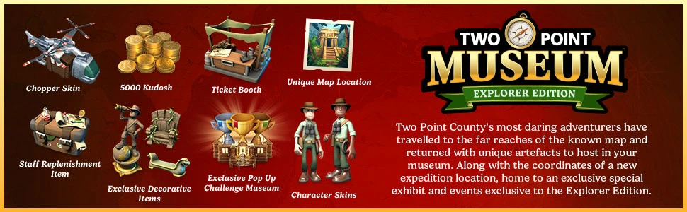 „Sega Two Point Museum“ – „Explorer Edition PS5“. aprašymas - Prekės nuotrauka