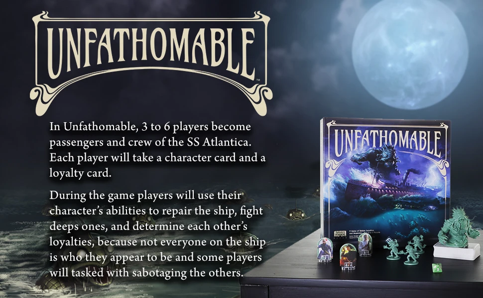 Fantasy Flight Games Unfathomable aprašymas - Prekės nuotrauka